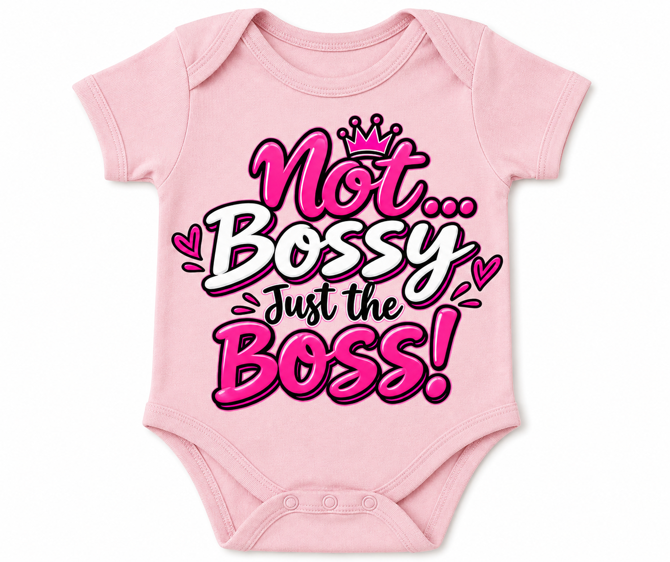 Not Bossy… Just the Boss! – Funny Baby Girl Onesie