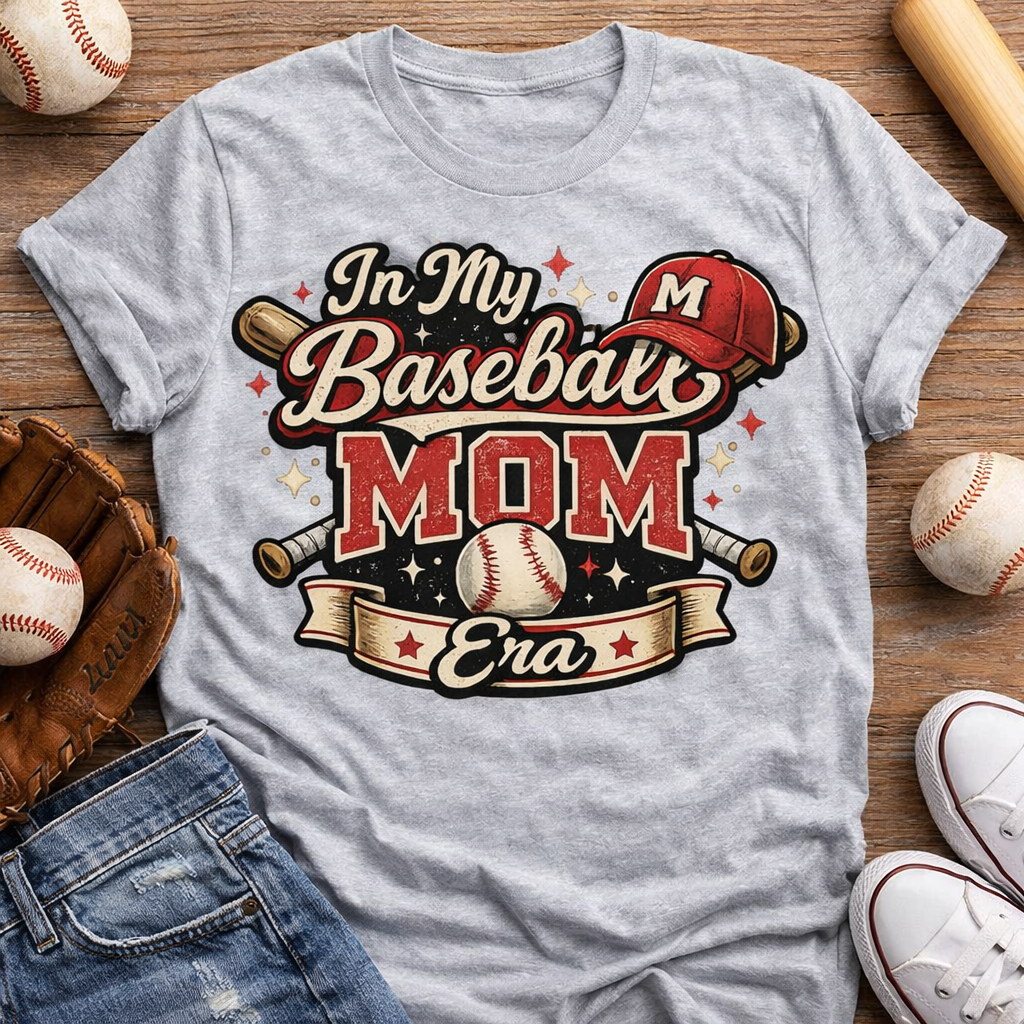 In My Baseball Mom Era Graphic T-Shirt