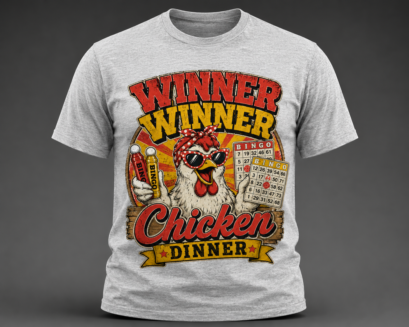 Winner Winner Chicken Dinner Bingo T-Shirt