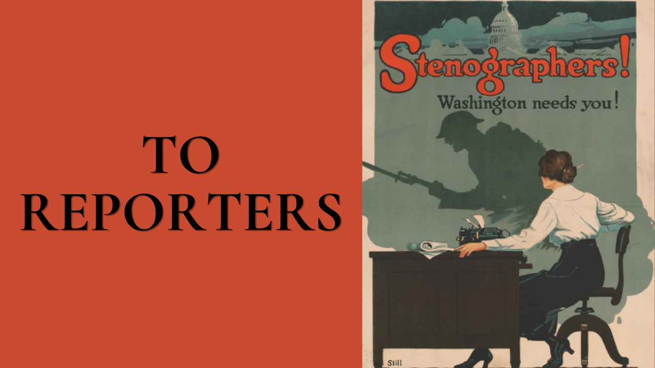 To Reporters