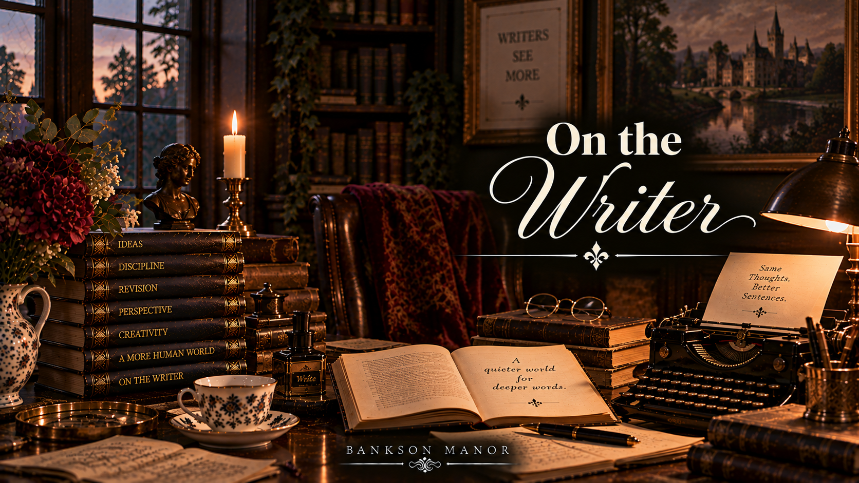 On the Writer — Bankson Manor YouTube Thumbnail