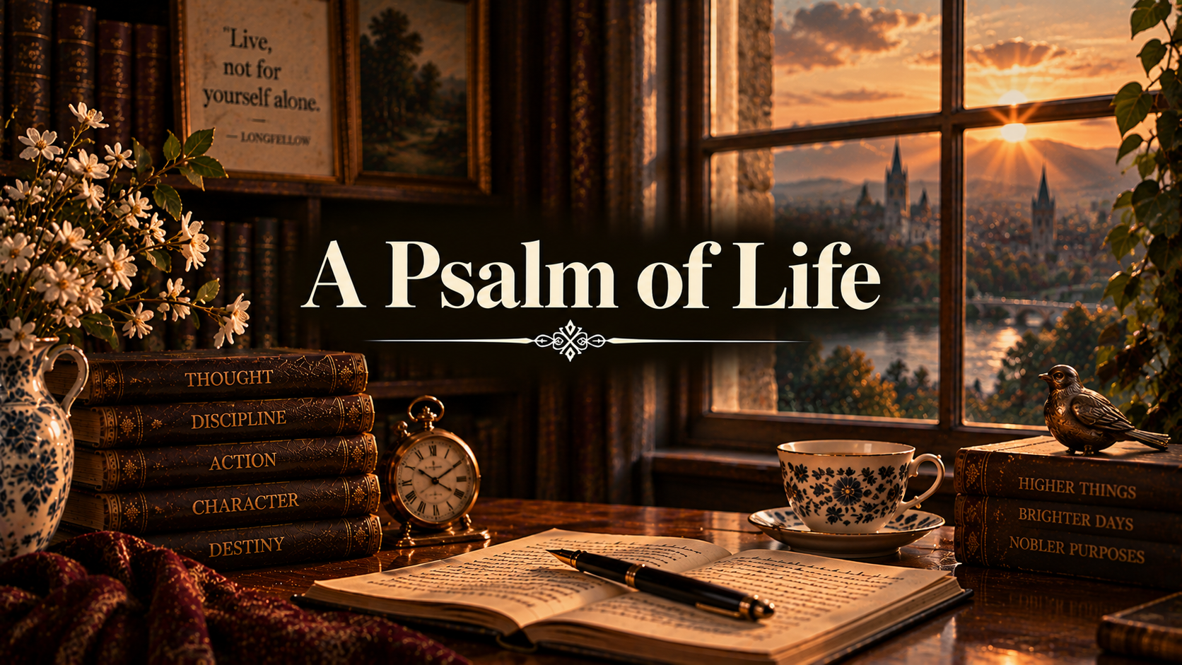 “A Psalm of Life” by Henry Wadsworth Longfellow 2011 POL Recitation — Bankson Manor YouTube Thumbnail