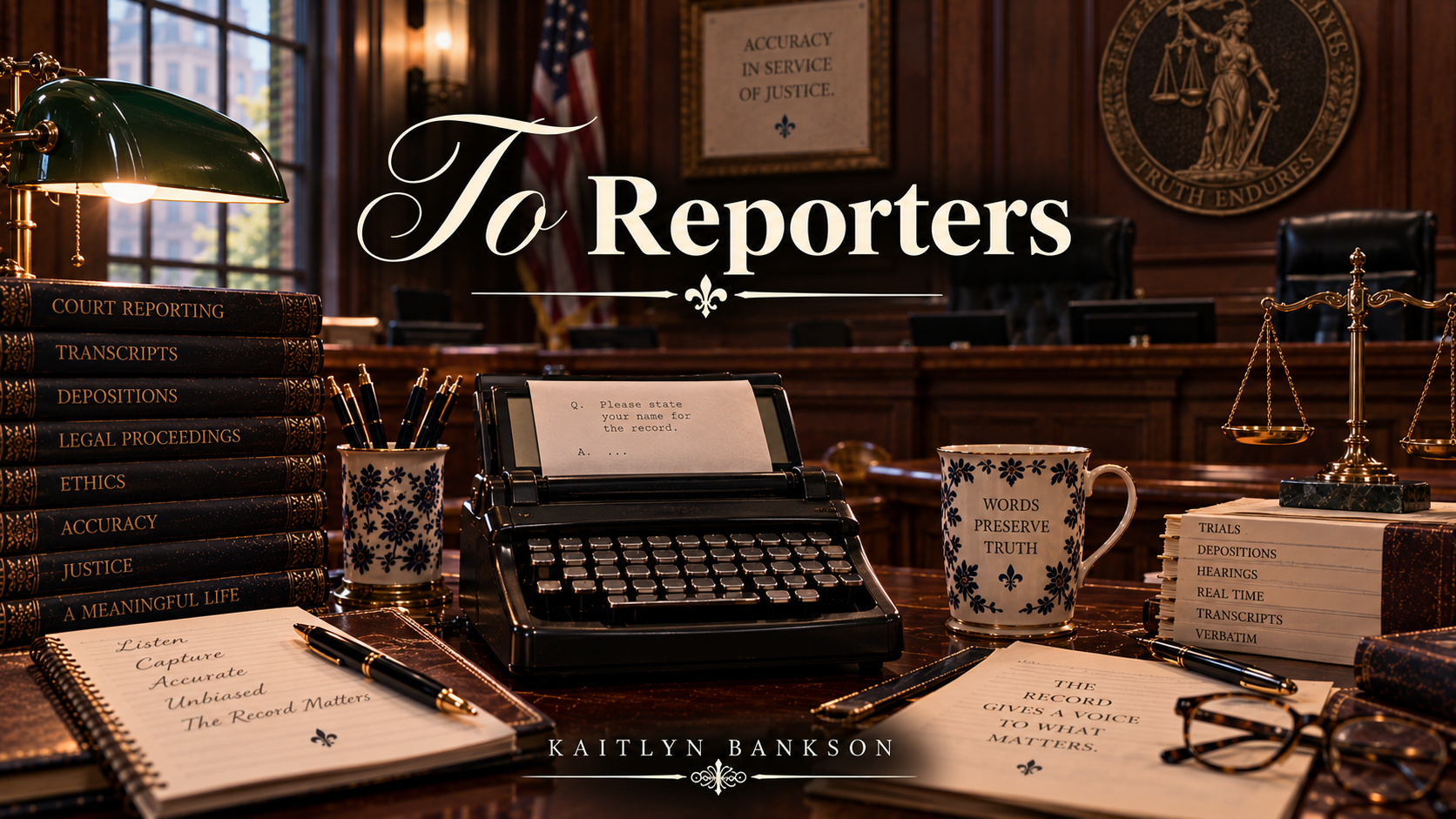 To Reporters — Bankson Manor YouTube Thumbnail