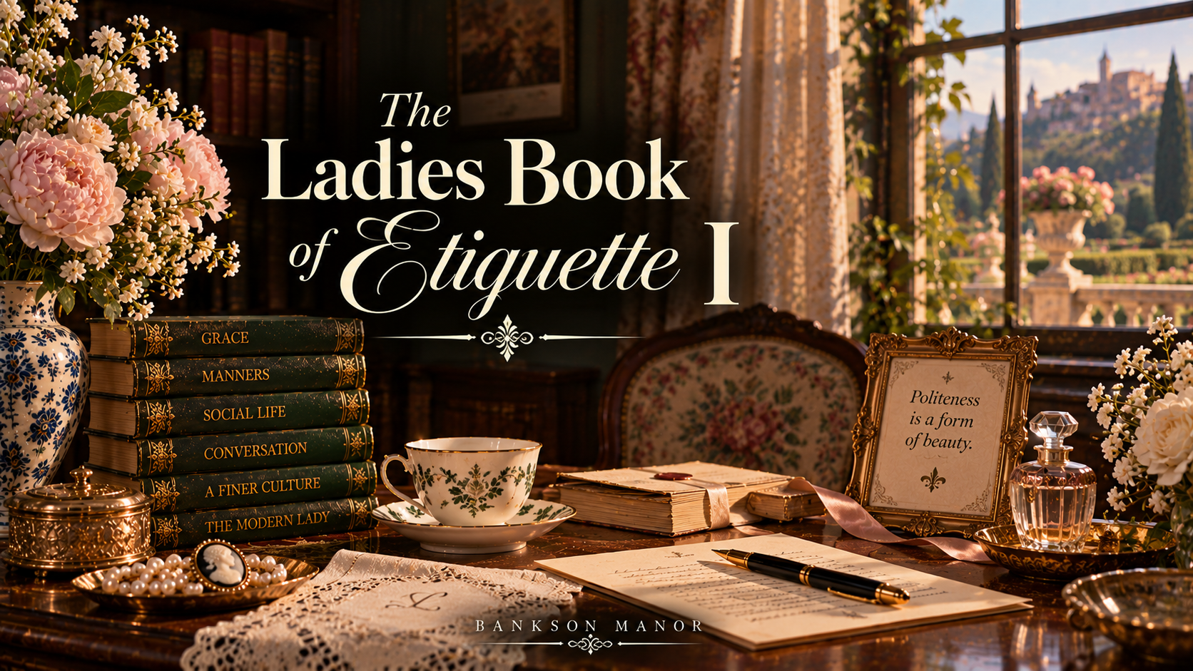 Excerpts from The Ladies Book of Etiquette, and Manual of Politeness by Florence Hartley, 1860 — Bankson Manor YouTube Thumbnail