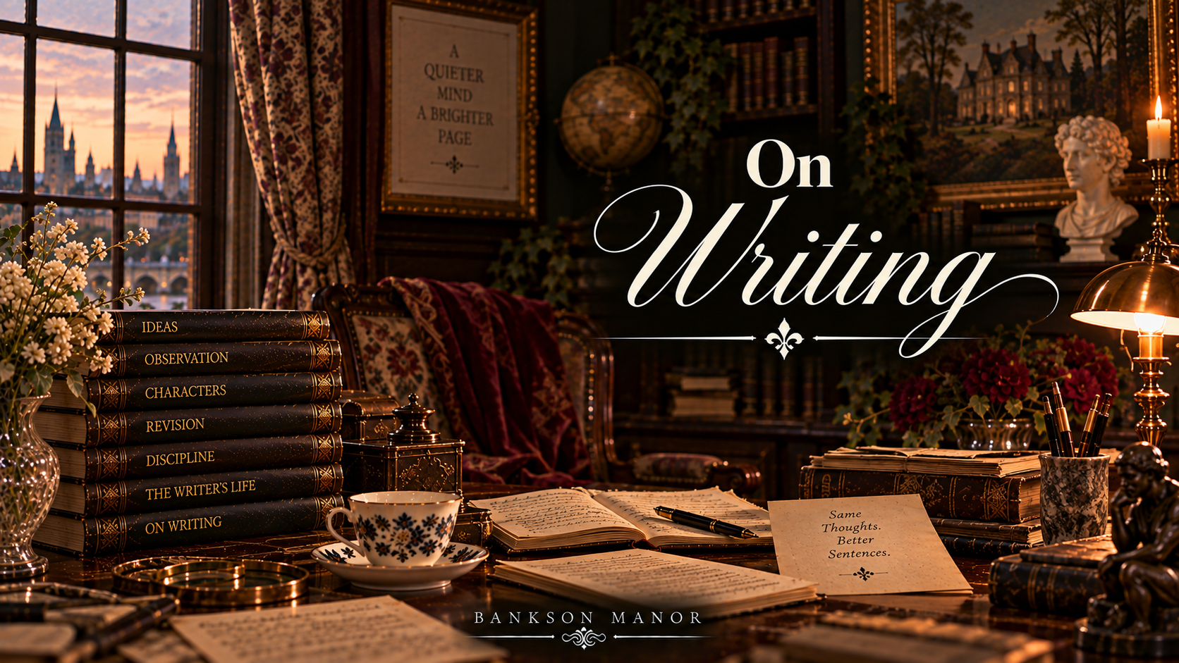 On Writing and Why I Chose Literary Fiction — Bankson Manor YouTube Thumbnail