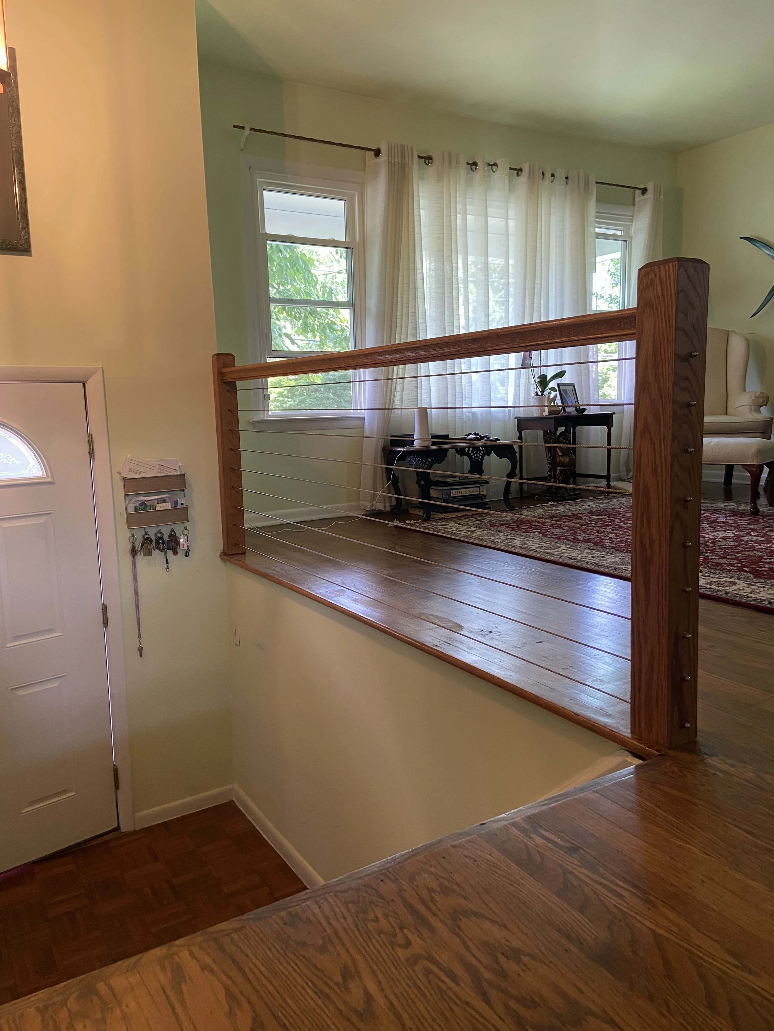 Wire Rail with Custom Newels