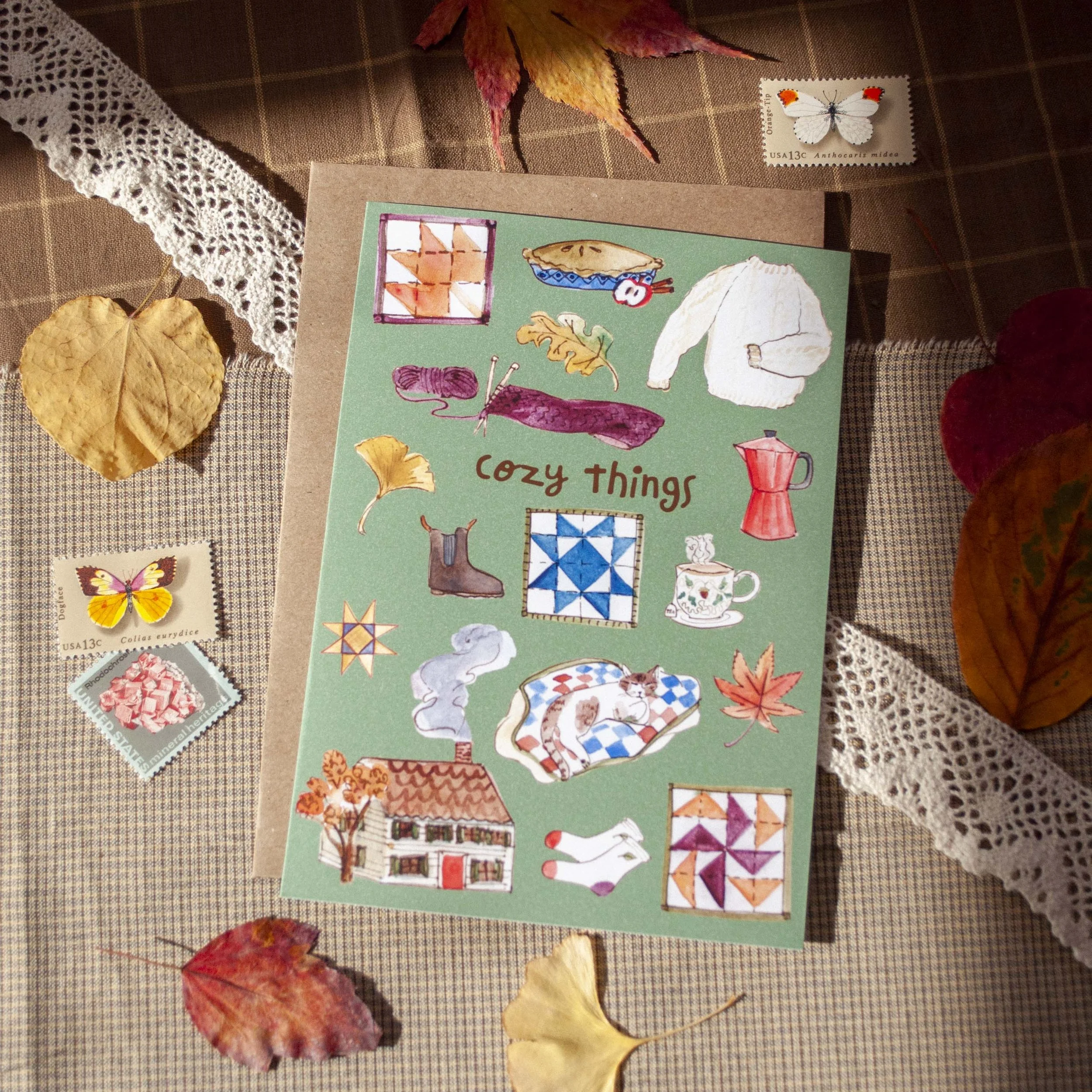 "Cozy Things" Card