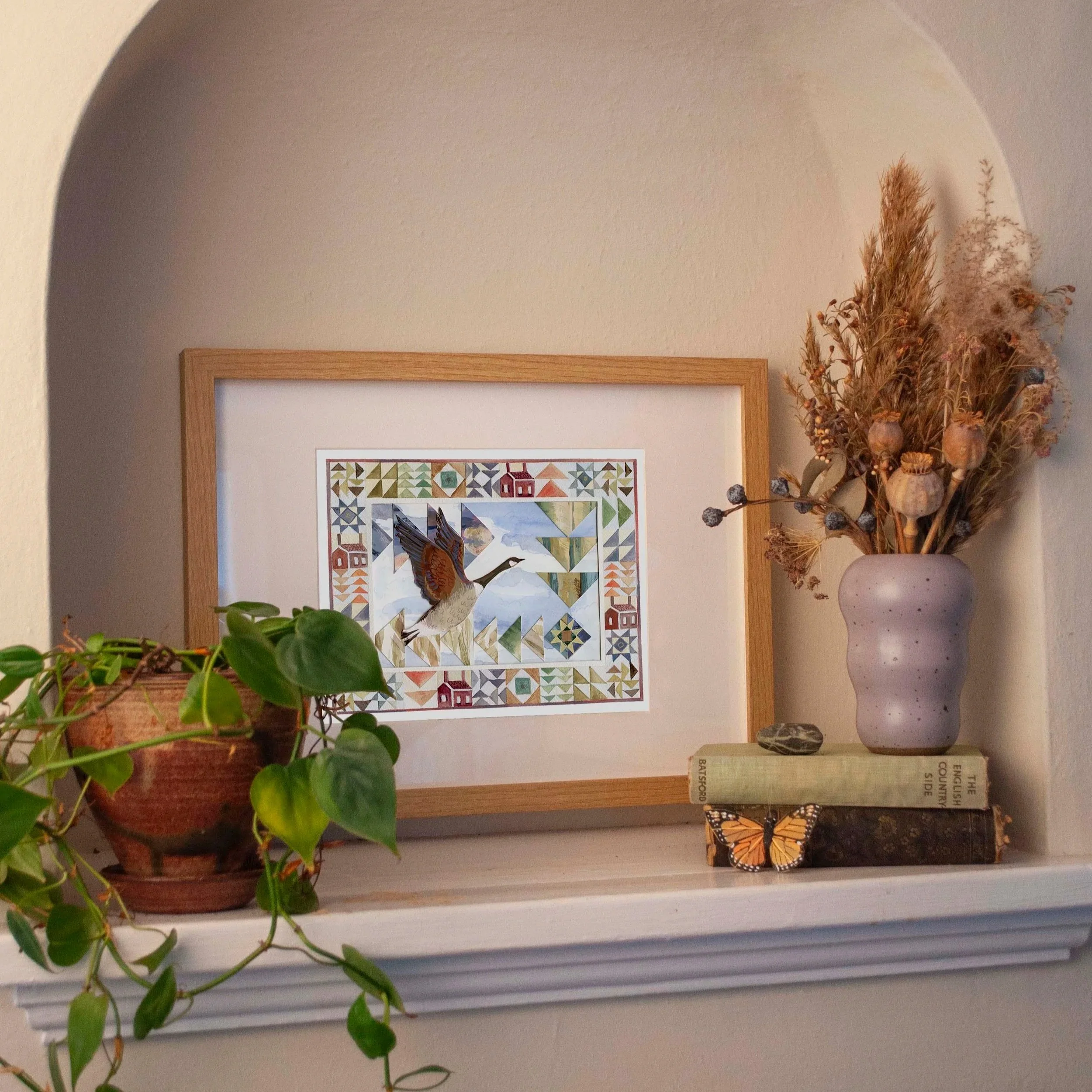 "She Carries the Seasons on Her Wings" Print