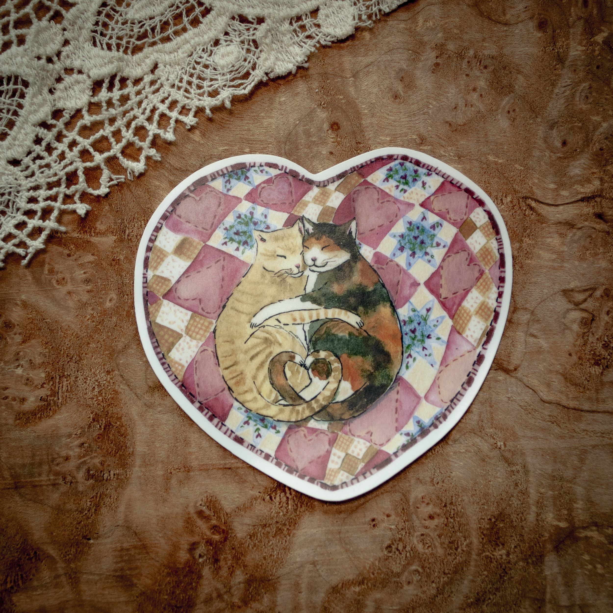 Sweetheart Cats Sticker