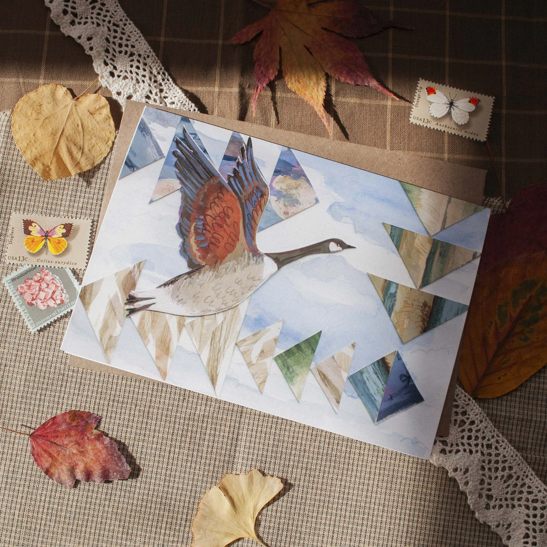 "Wild Geese" Card