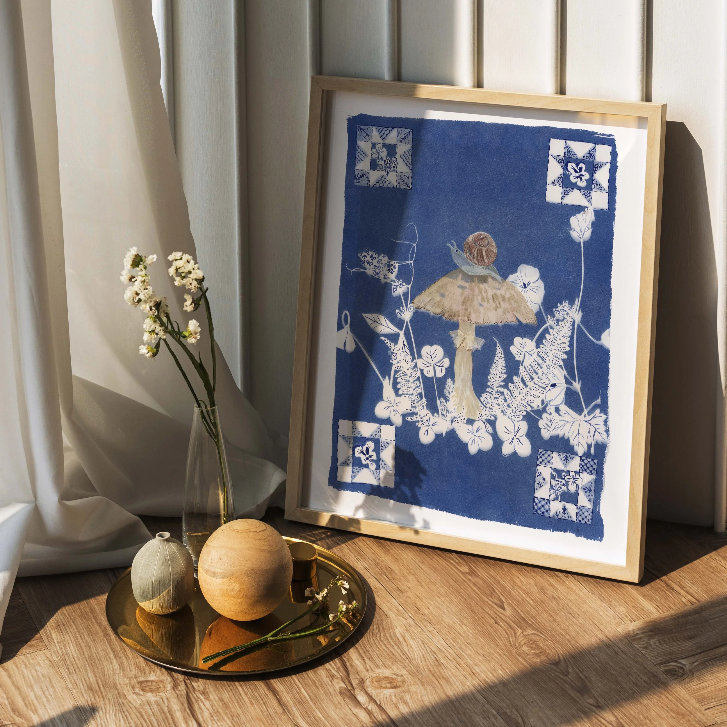 "Oh Sweet Summer Snail" Print