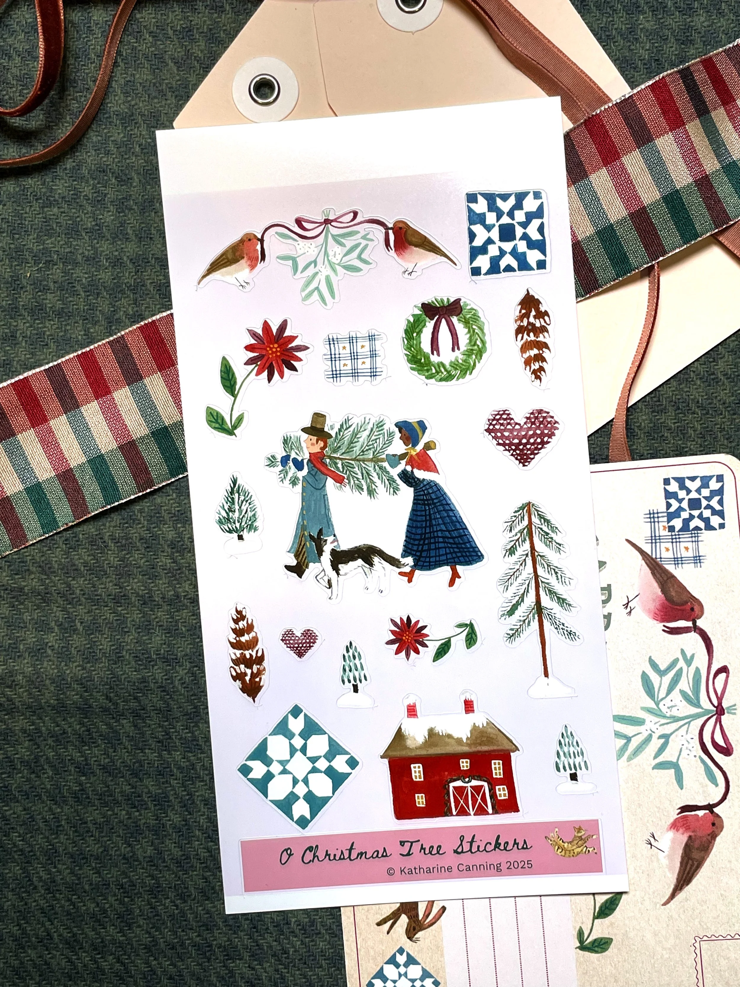 Holiday Themed Sticker Sheets