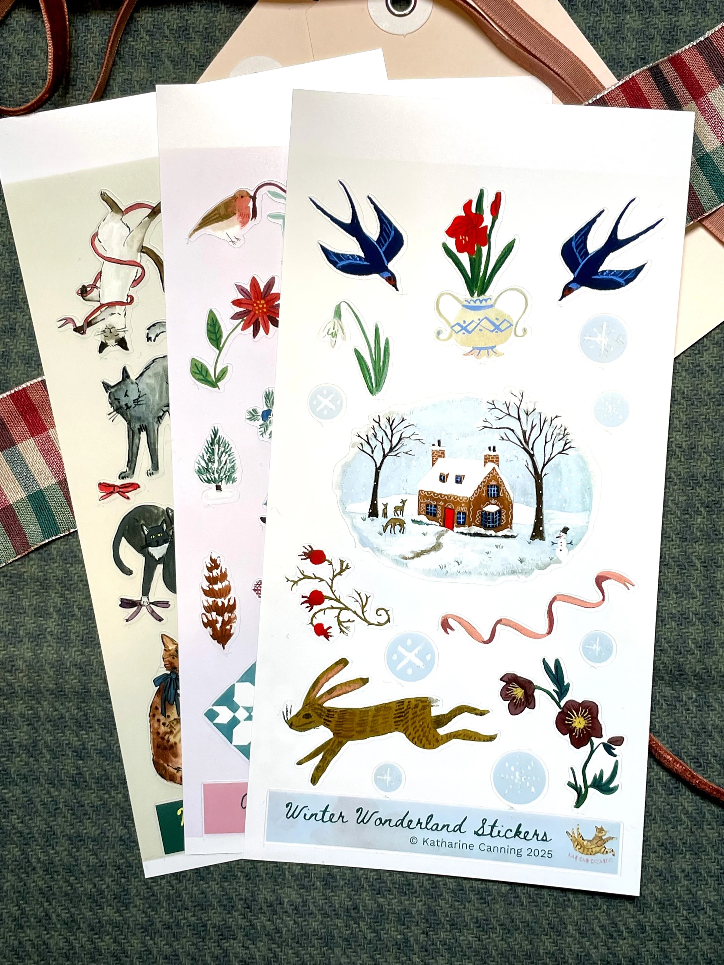Holiday Themed Sticker Sheets