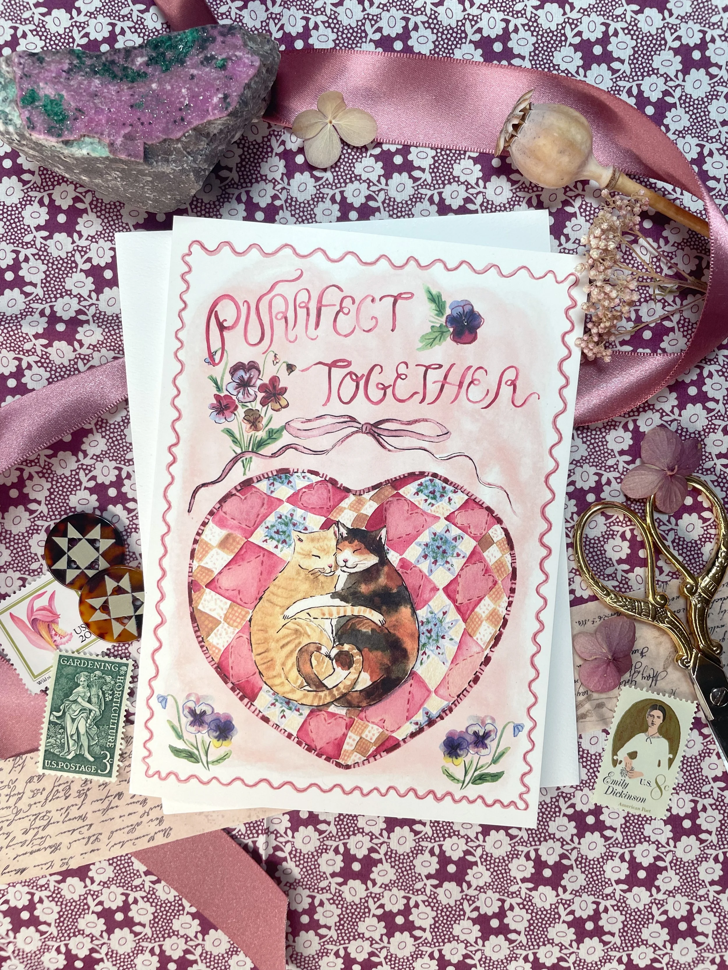 "Purrfect Together" Card
