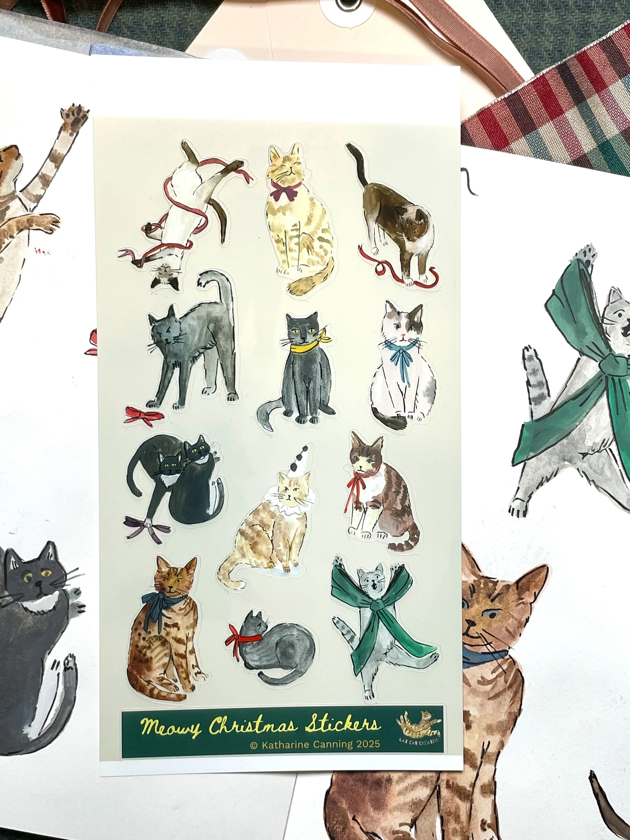 Holiday Themed Sticker Sheets