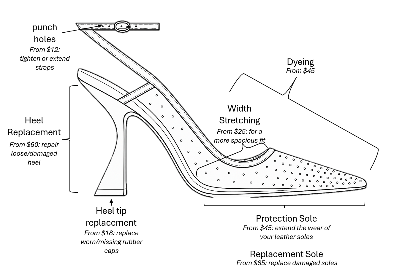 Shoe Services available