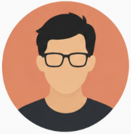 Generic icon of a man wearing glasses