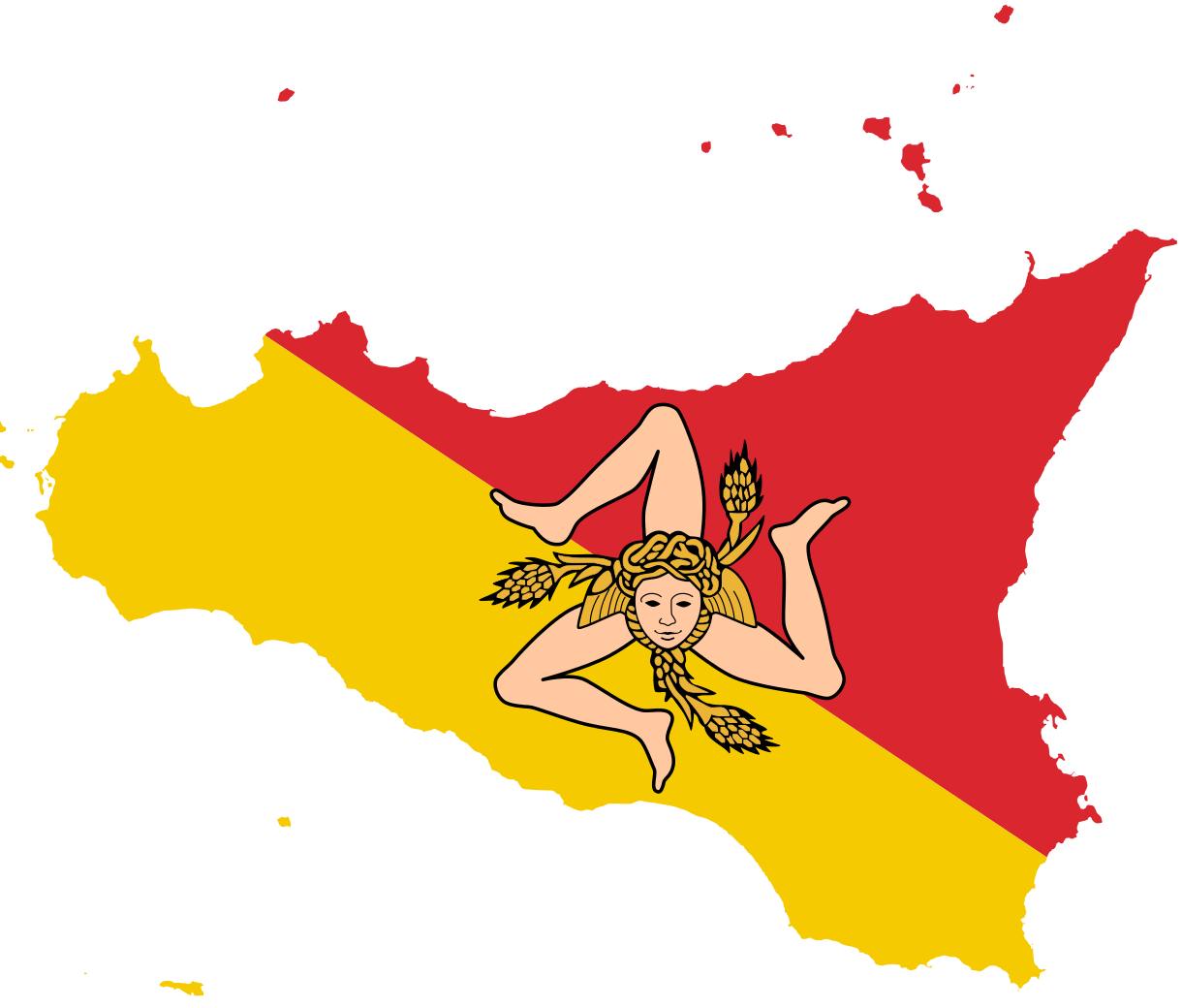 Map of Spain with the country's flag colors and the Guggenheim Girl logo at the center.