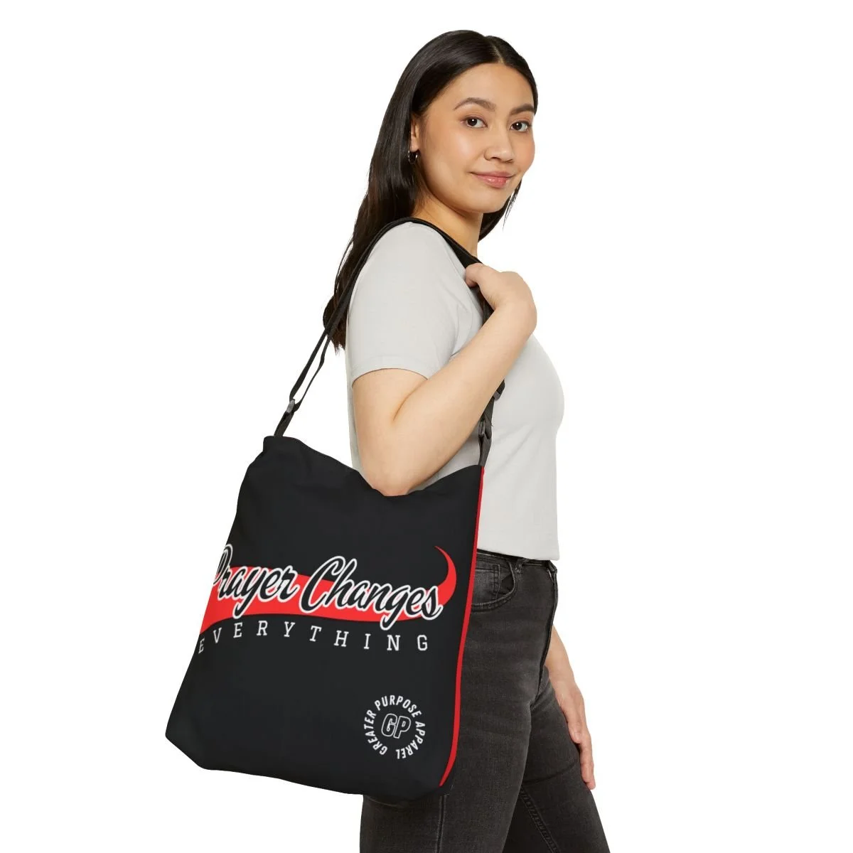 Prayer Changes Everything Adjustable Tote