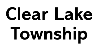 Text reading "Clear Lake Township" in bold black font.
