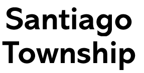 Text that reads 'Santiago Township' in black font on a white background.