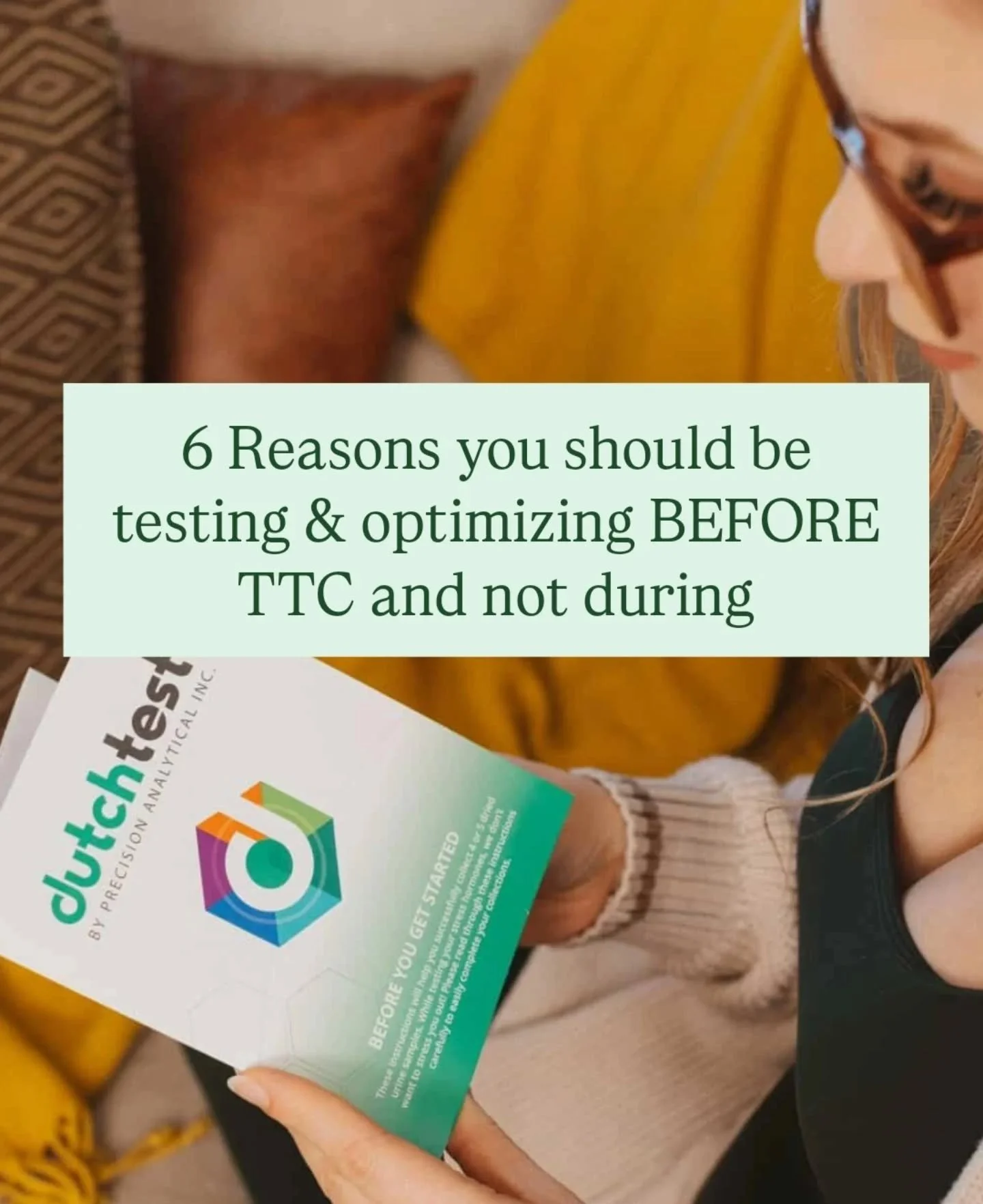 Why are most women waiting to dial in their health until they're wanting to start trying to conceive?

IMO, it's because we haven't been educated about the foundations of health and the importance it plays in later stages of life. 

A lot of this int