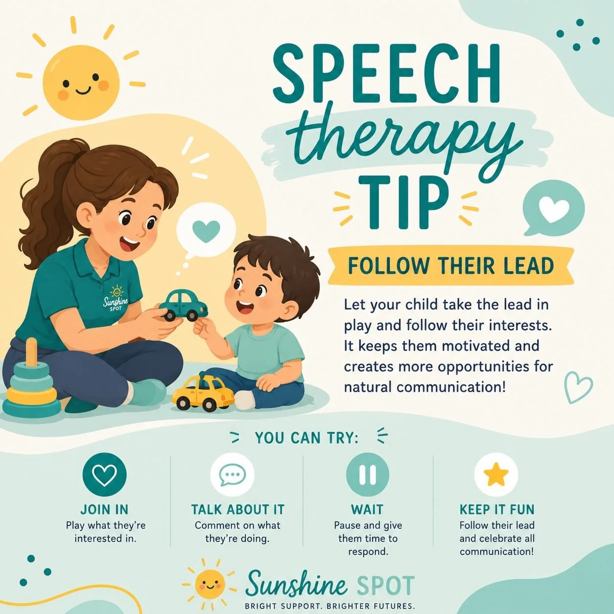 Tip of the day: follow their lead! The best learning happens through play ☀️