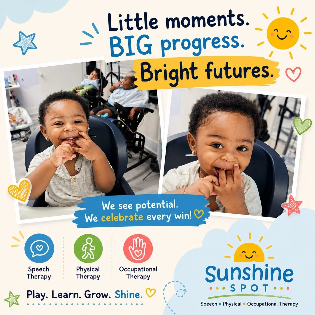 💙 Little moments. Big progress. Bright futures. 💛