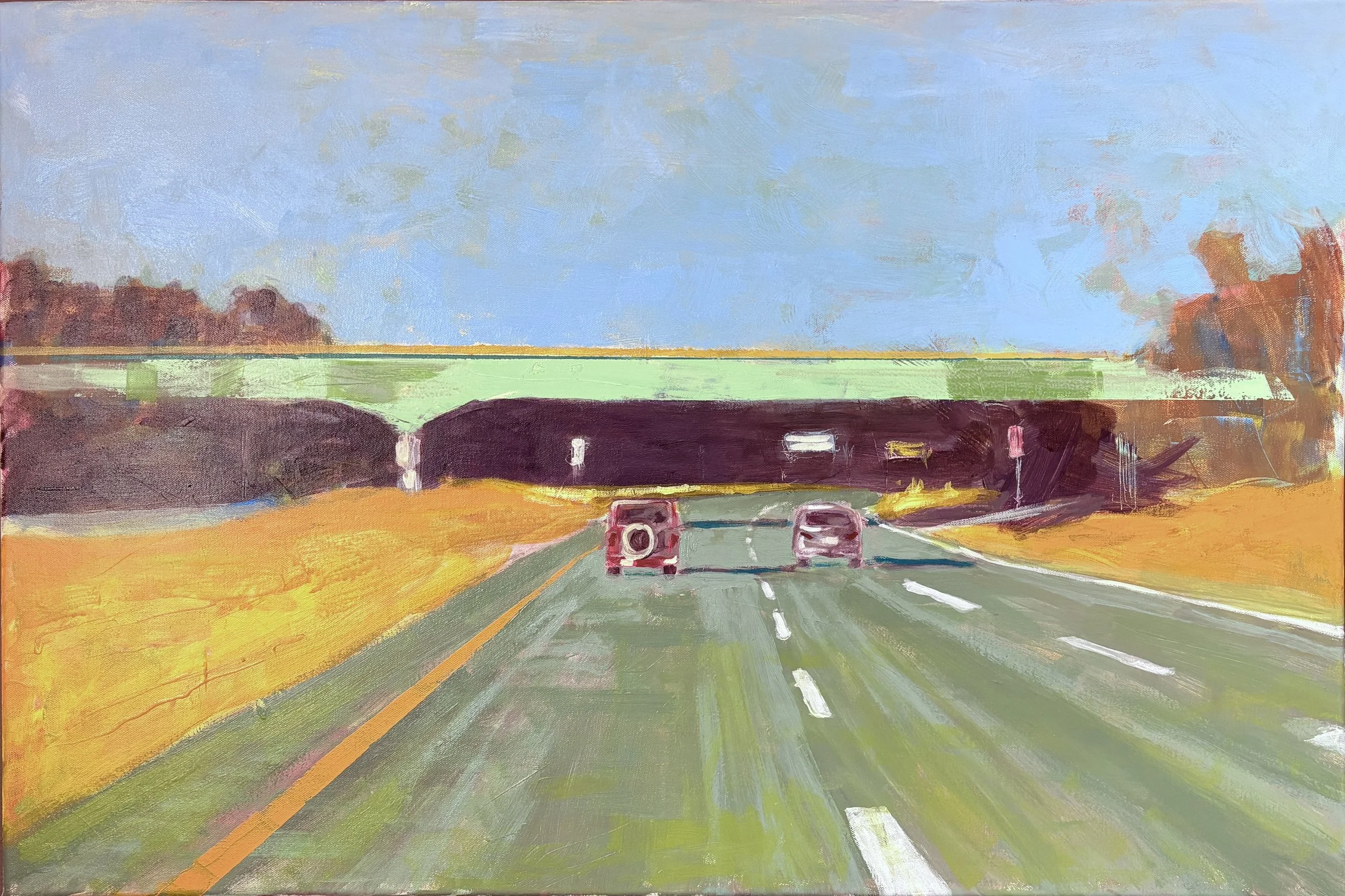 Just Want to Drive, 2026, Acrylic on Canvas, 36x24 inches | $1200 