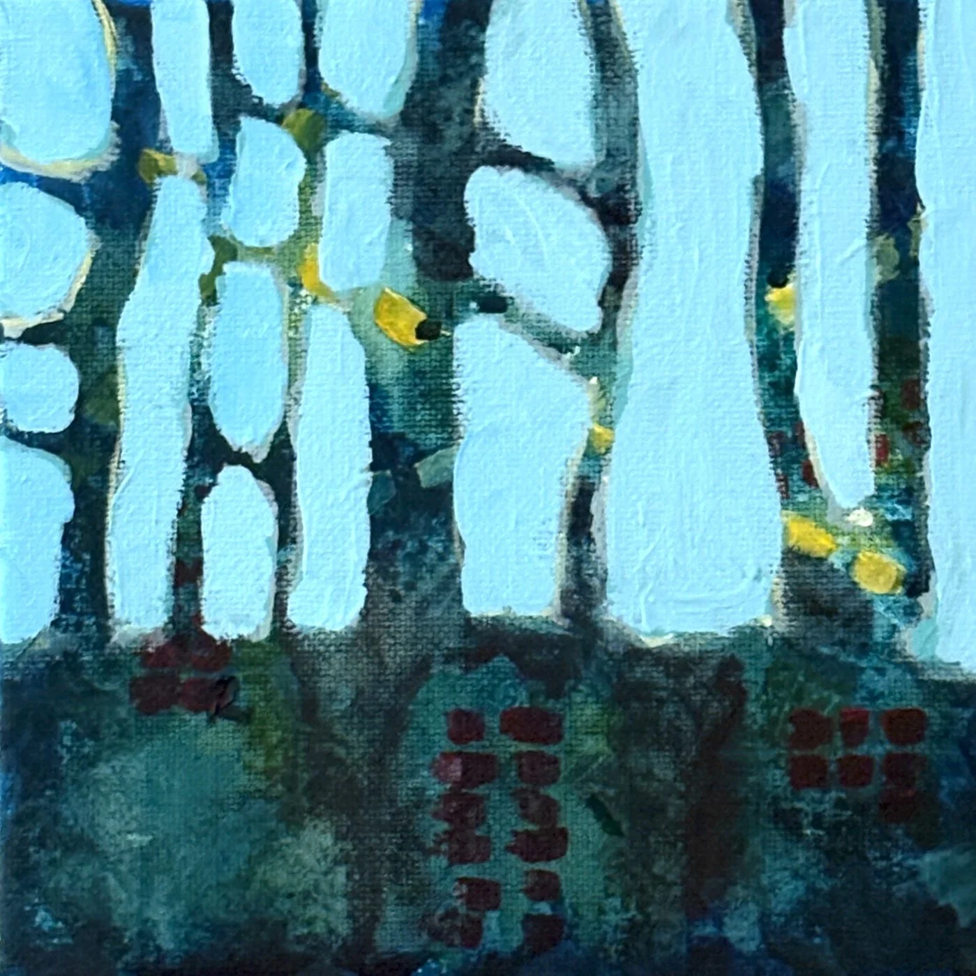 1989, 2025, Acrylic on Canvas, 6x6 inches | $75

"Are we out of the woods?
Are we in the clear yet?"
-Out of the Woods by Taylor Swift