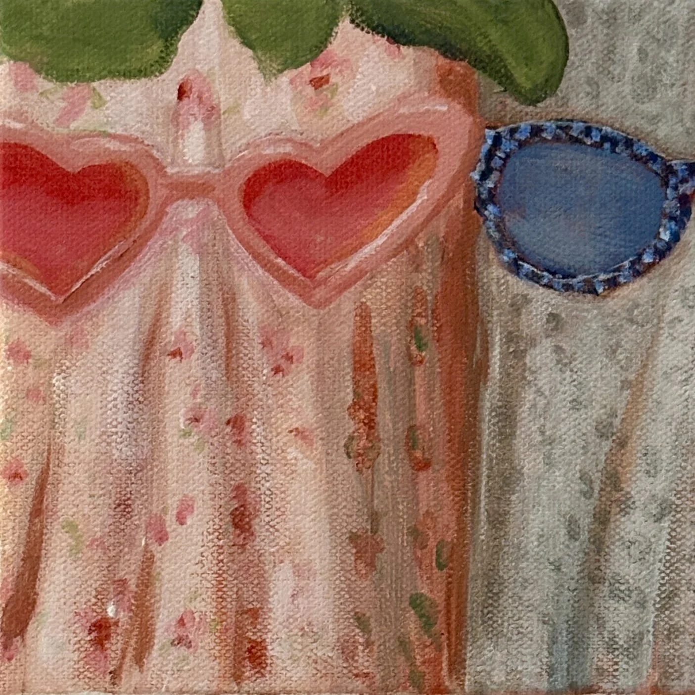 Midnights, 2025, Acrylic on Canvas, 6x6 inches | $75

"When my depression works the graveyard shift
| All of the people I've ghosted stand there in the room"
- Antihero by Taylor Swift 
