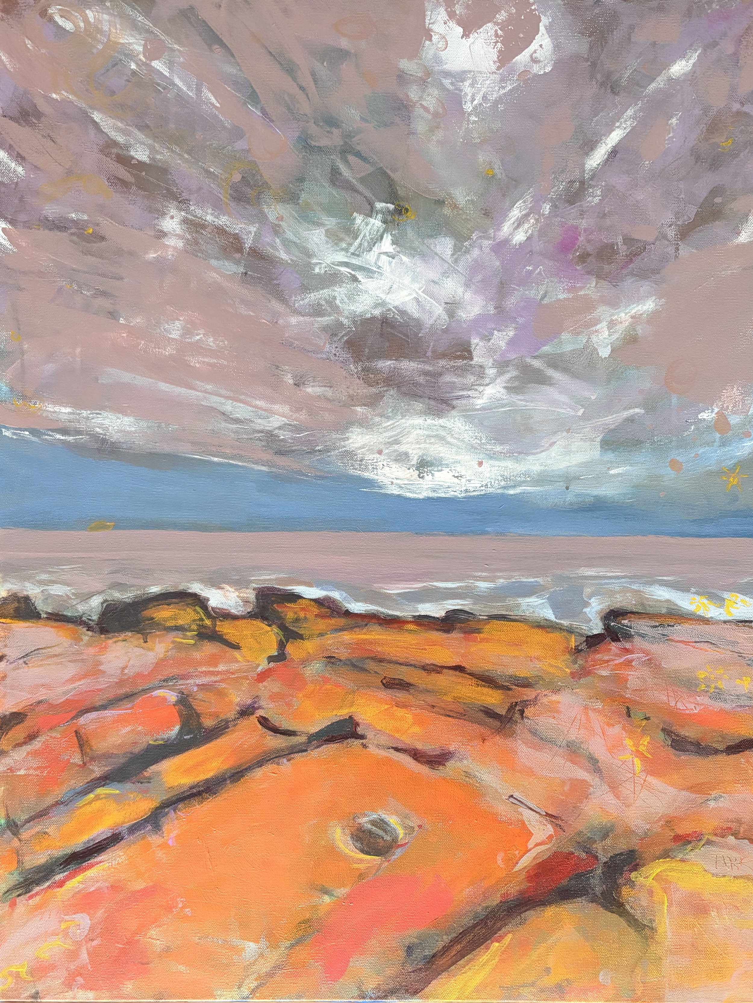 Cold at Night, 2026, Acrylic on Canvas, 24x30 inches | $900