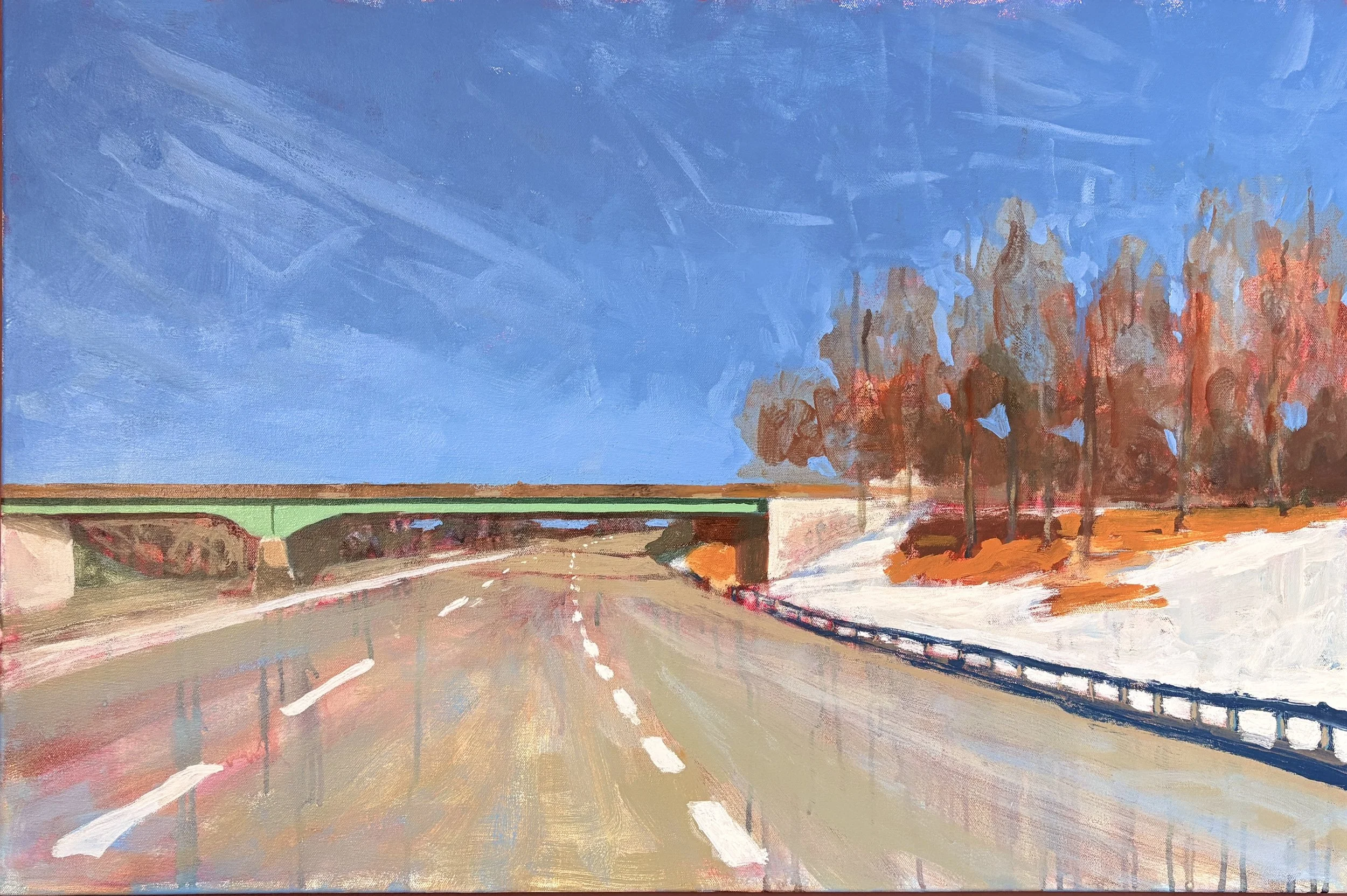 Passenger Princess, 2026, Acrylic on Canvas, 36x24 inches | $1200 