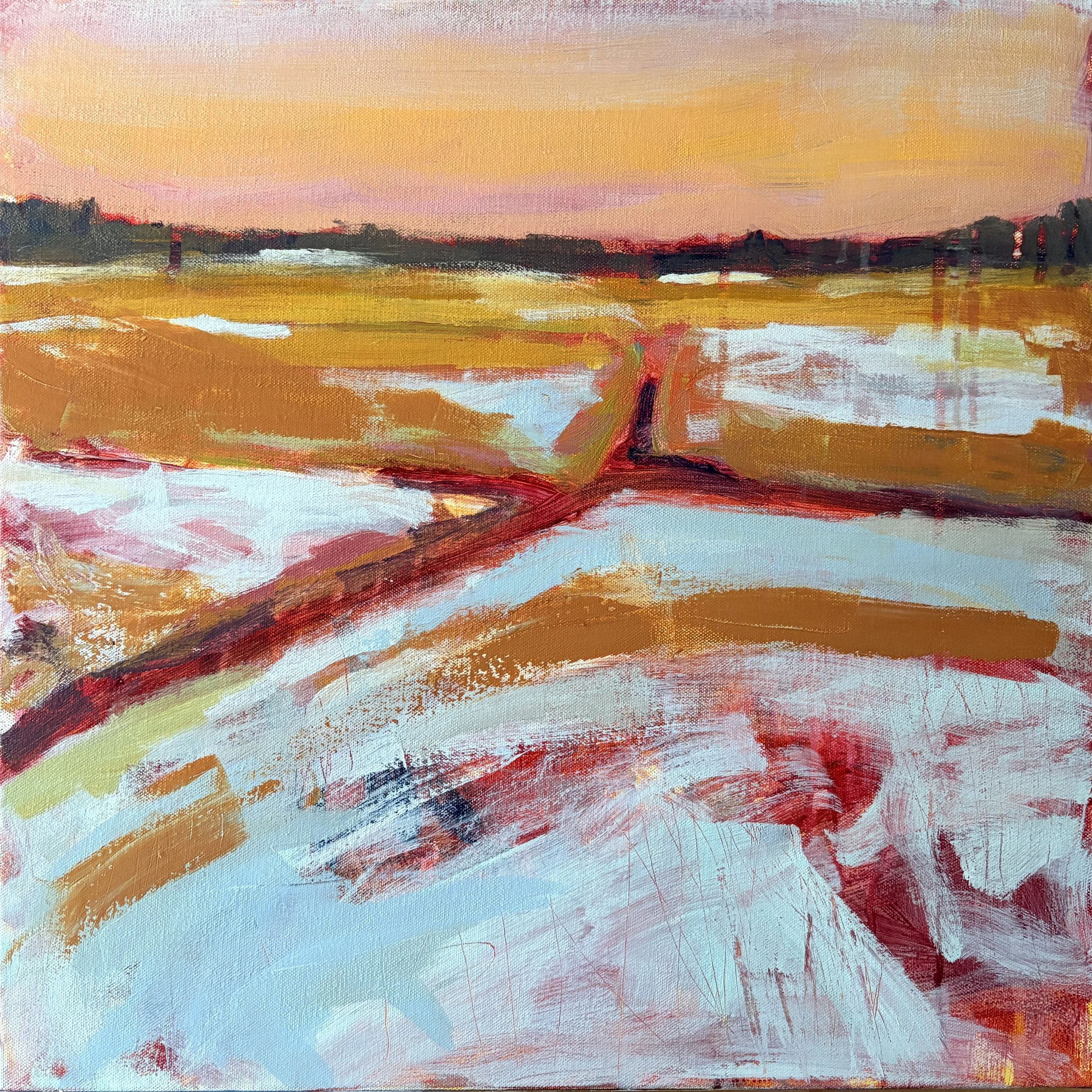 The Marshside, 2026, Acrylic on Canvas, 20x20 inches | $600