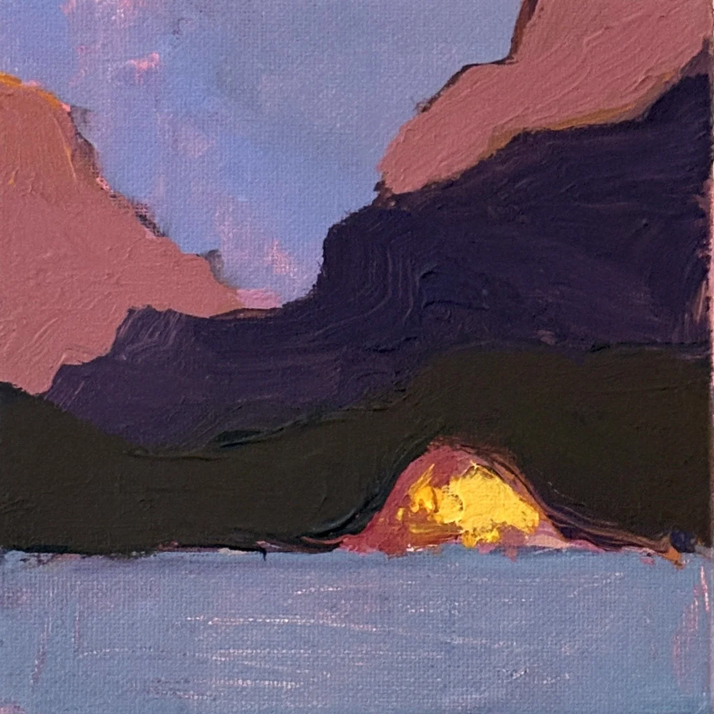 Speak Now, 2025, Acrylic on Canvas, 6x6 inches | $75

"I had the time of my life, fighting dragons with you"
-Long Live by Taylor Swift 