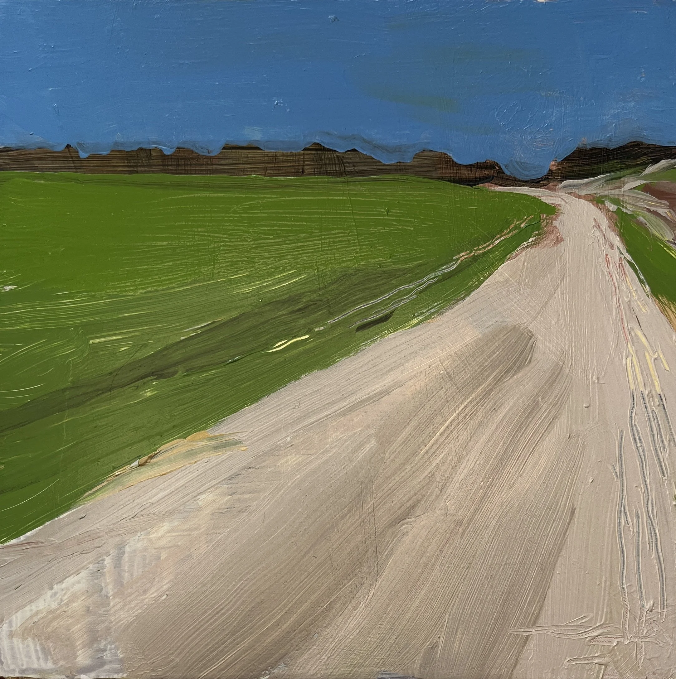 Czech Village III, 2024, Acrylic on panel 8x8 inches | $250