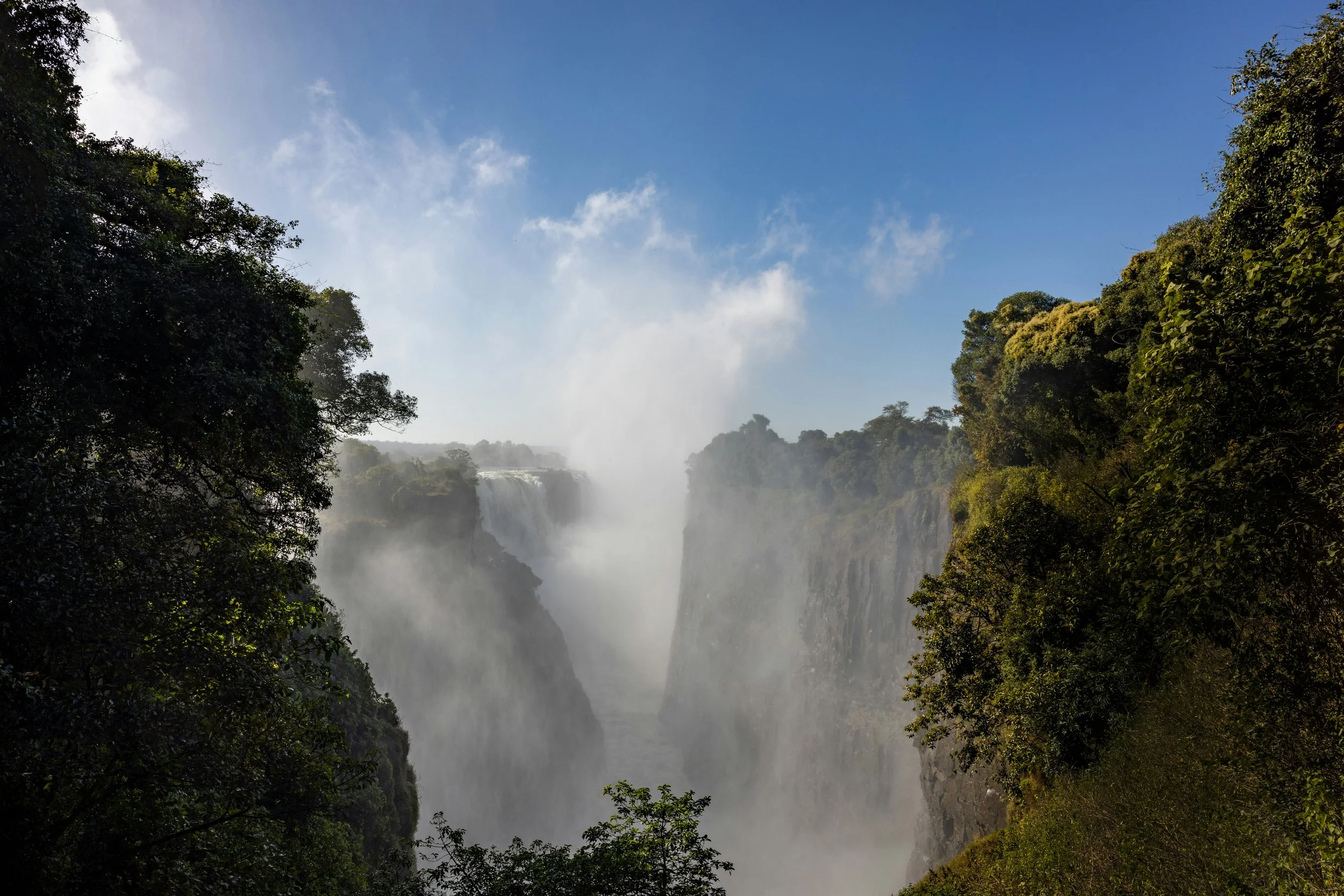 Victoria Falls, Zambezi River, Mist, Africa