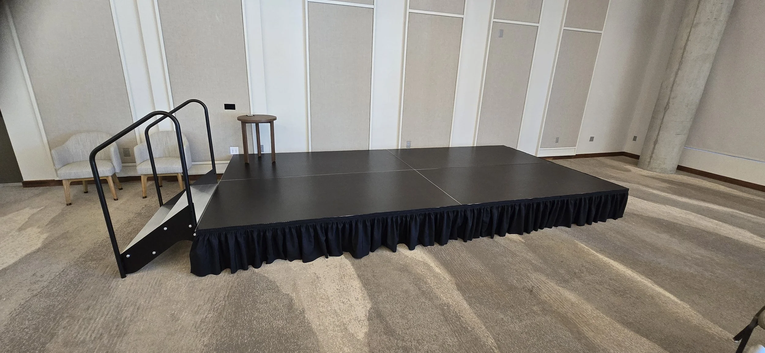 8'x16' Corporate Stage Rental @ Moxy Hotel in Boulder Colorado