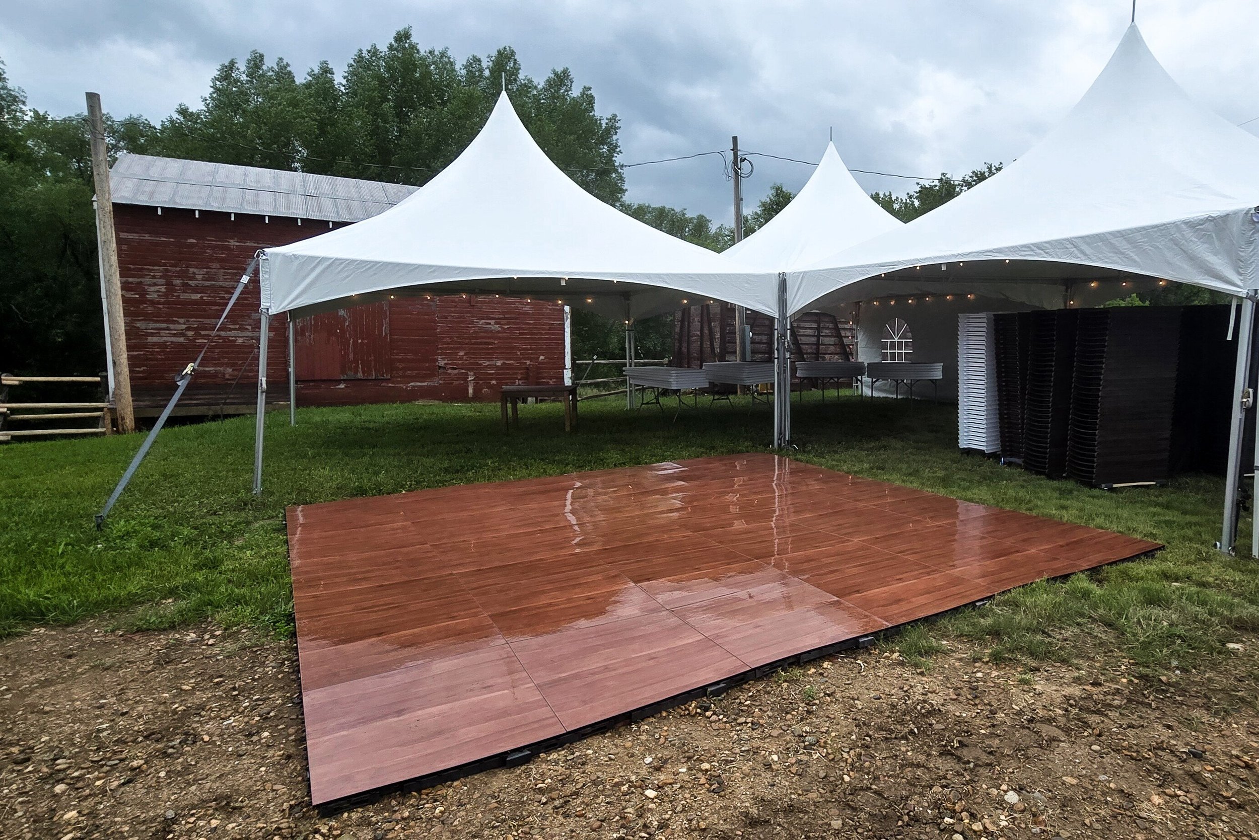 L-Shaped 20x60 Wedding Tent in Boulder, Colorado