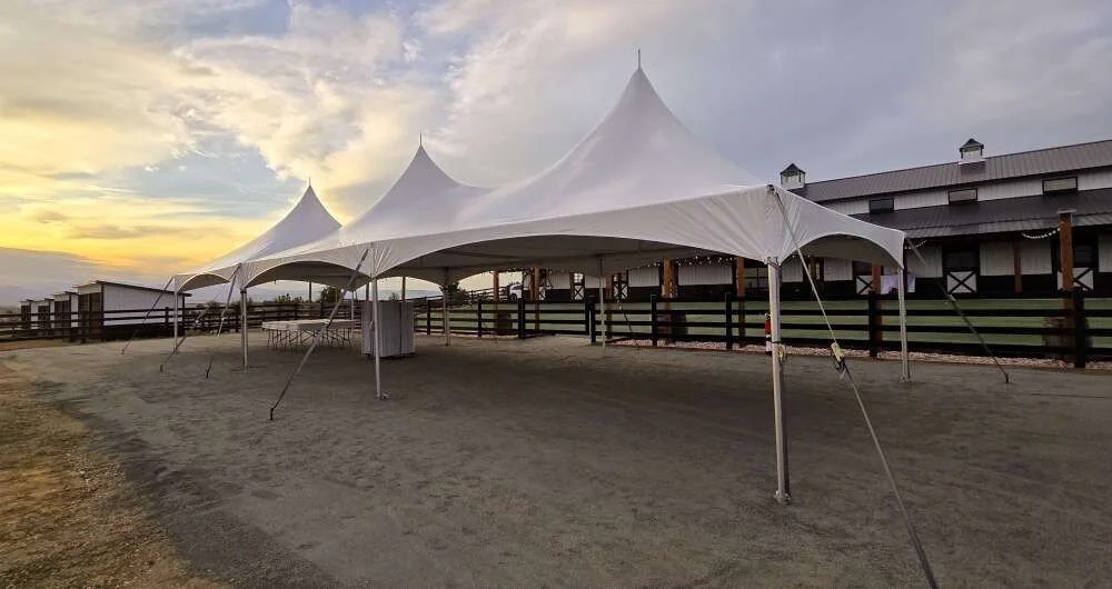 20x60 Wedding Tent @ Mountain View Menagerie in Johnstown, Colorado