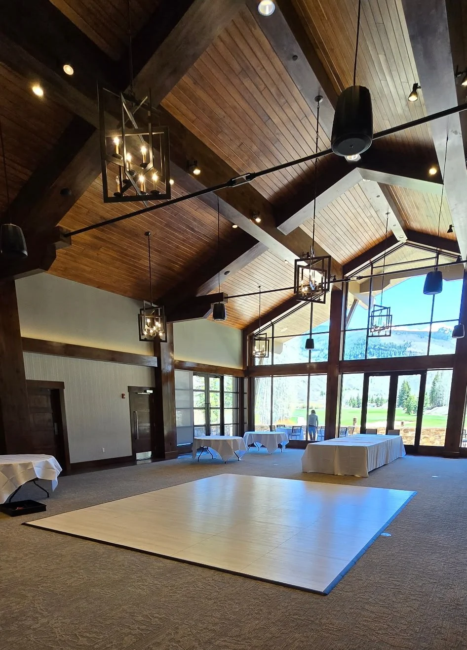15x18 White Oak Dance Floor In Vail, Colorado