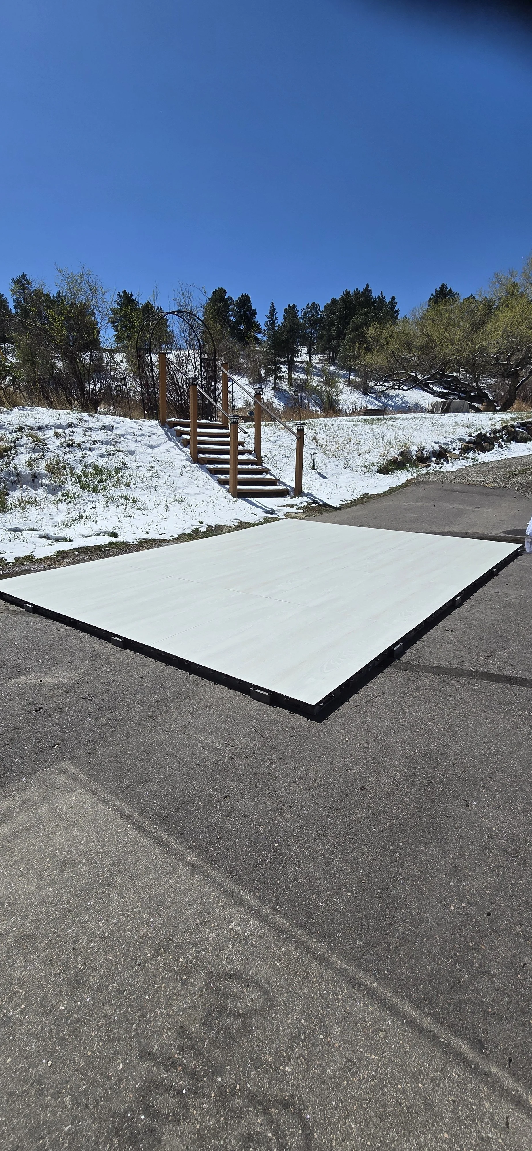 9x9 Dance Floor For Wedding in Golden, CO