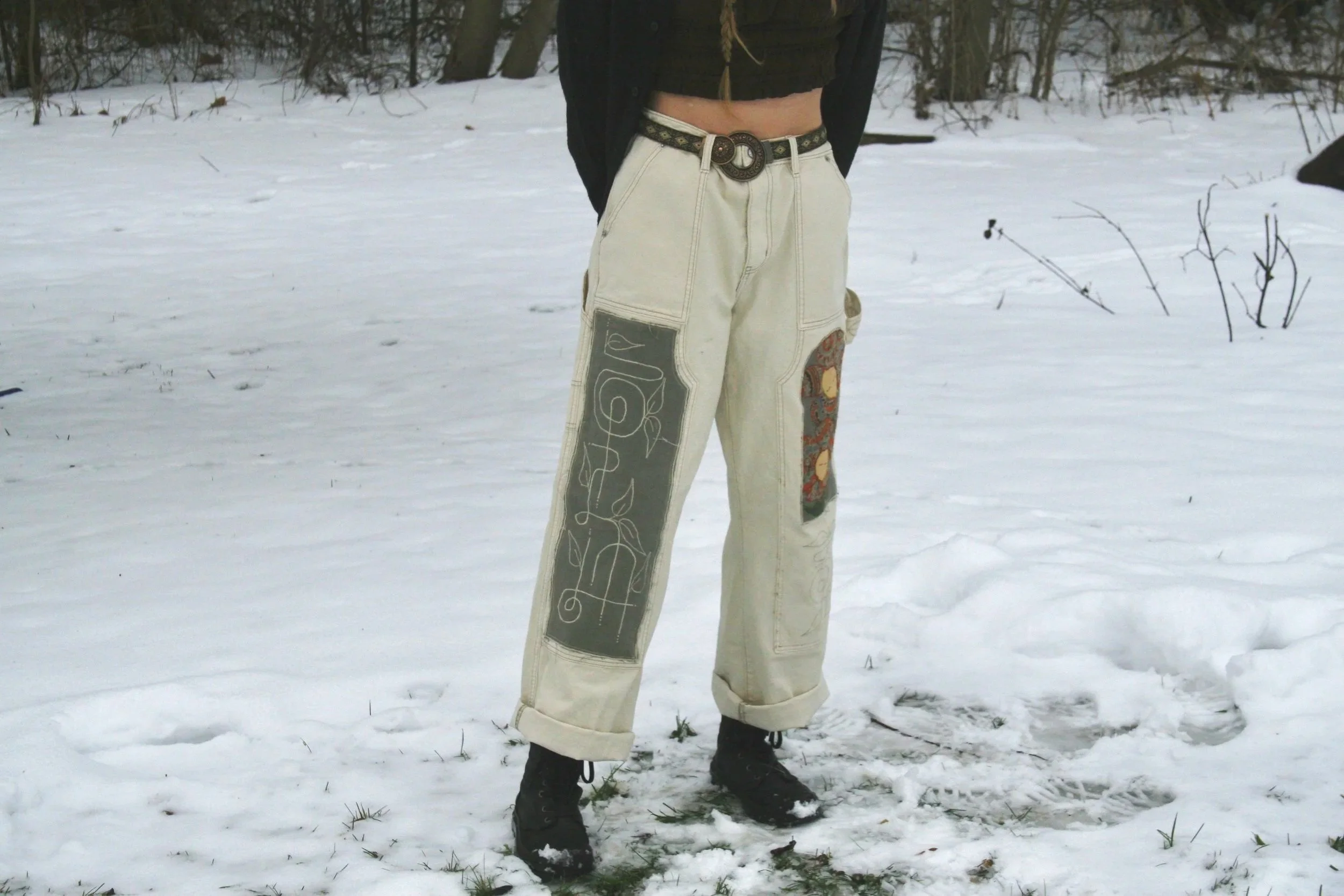 Floral Code Pants (M/L)