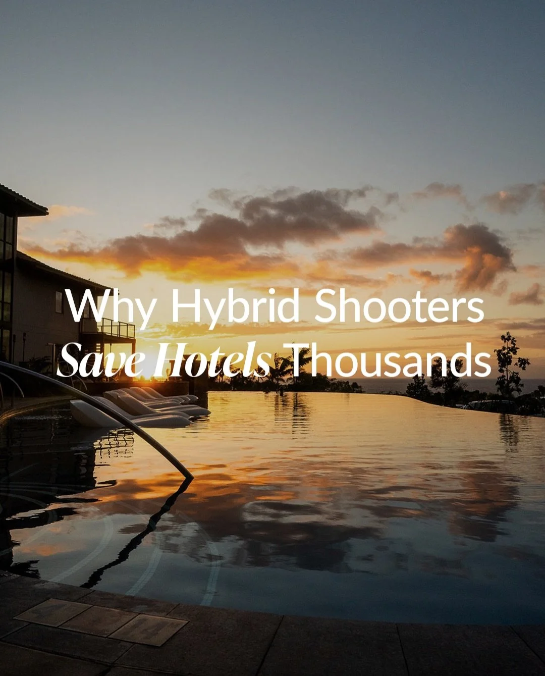 Still booking separate photographers and videographers for your shoot? 

From double day rates to inflated travel budgets and guest disruption, the traditional approach is costing hotel brands thousands of dollars in unnecessary overhead.

Swipe thro