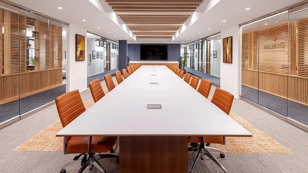 Accord — orange chairs in conference room