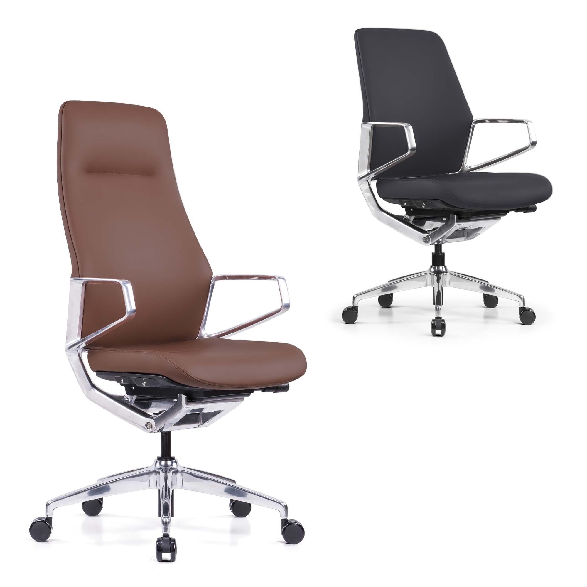 Veneto Executive Chair — caramel pair