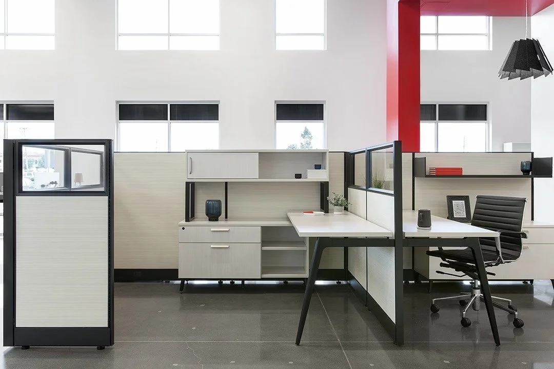 CS-NOVO workstation with hutch storage