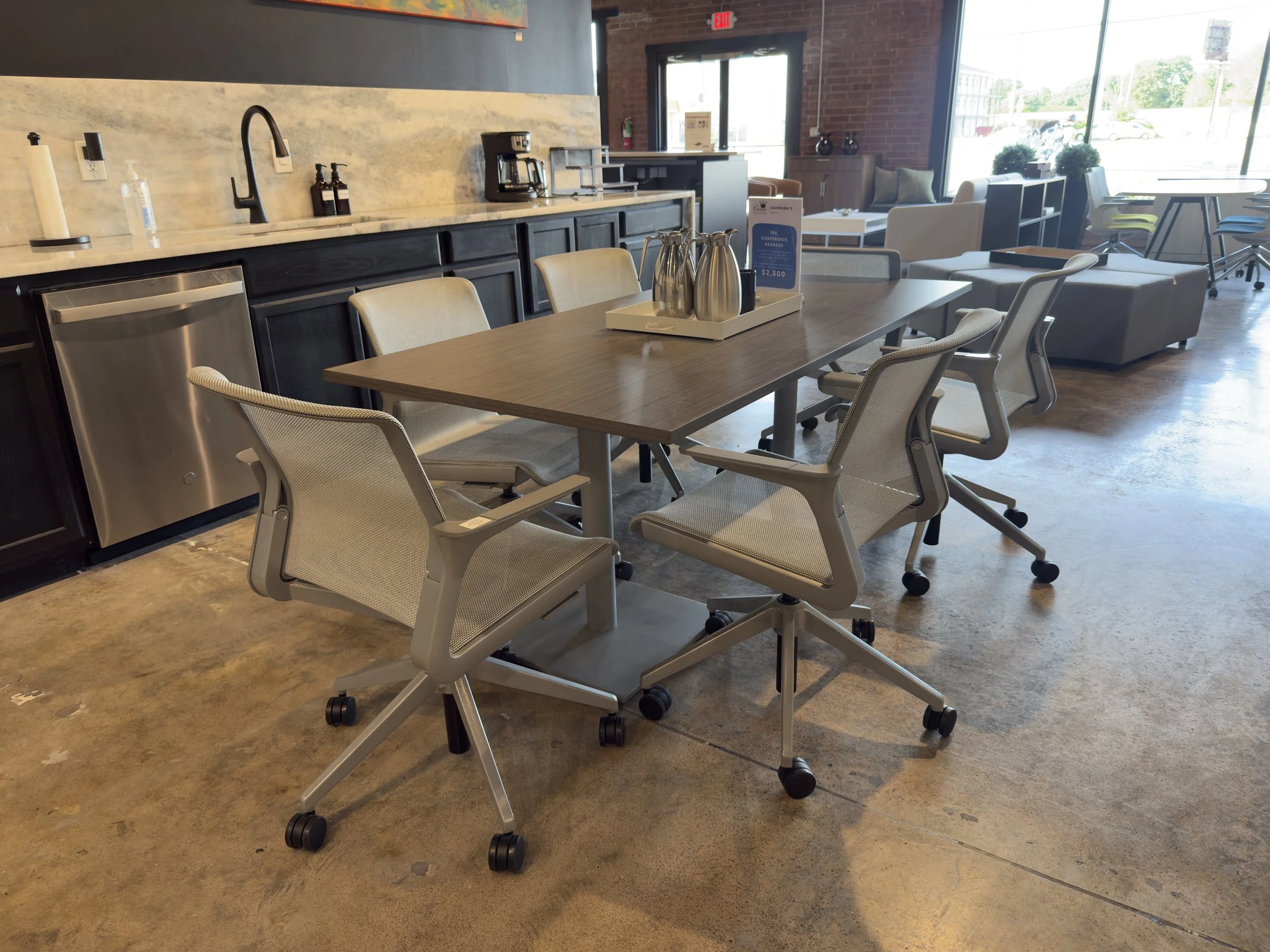 7PC Mesh Conference Package — full set in showroom