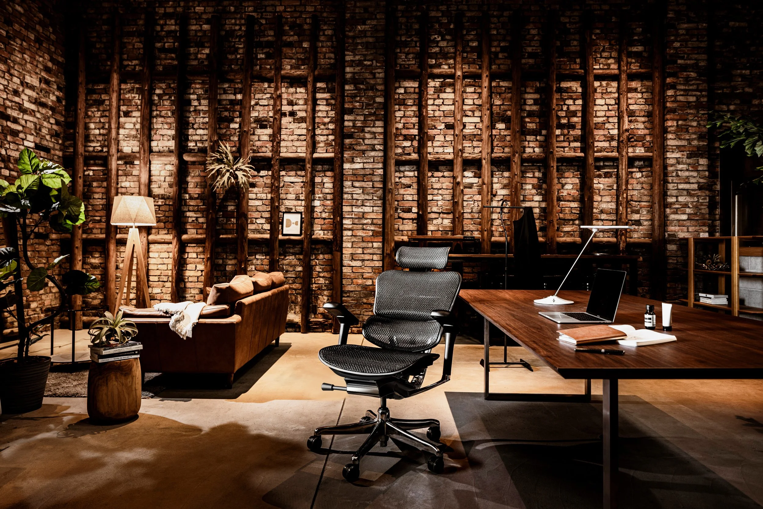 Ergohuman mesh office chair in a private office