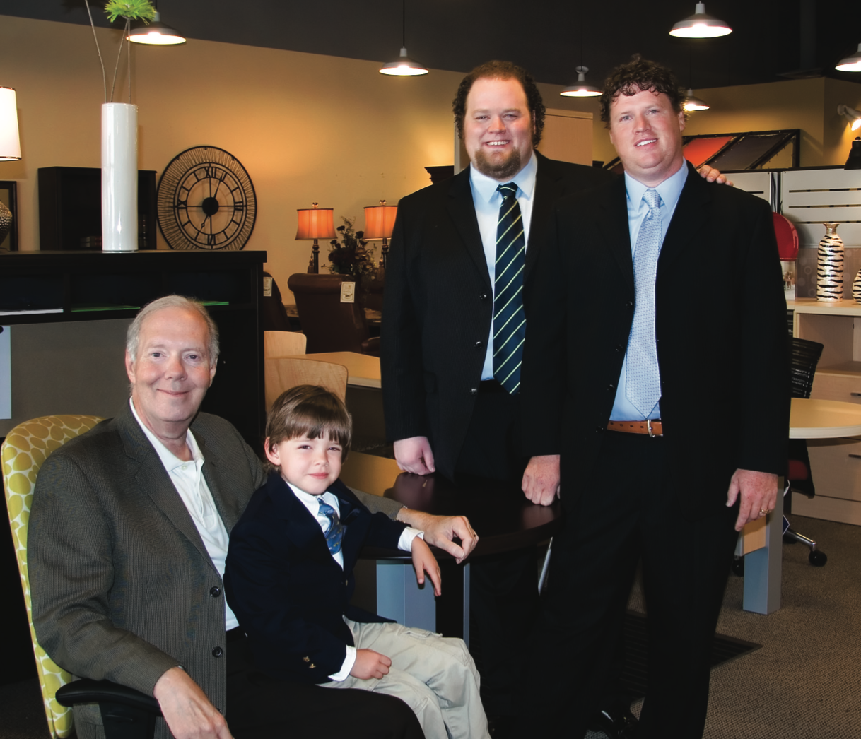 A photo of the original founding family of Crown Office Furnishings, the premiere office furniture store in tulsa for 70 years since 1956